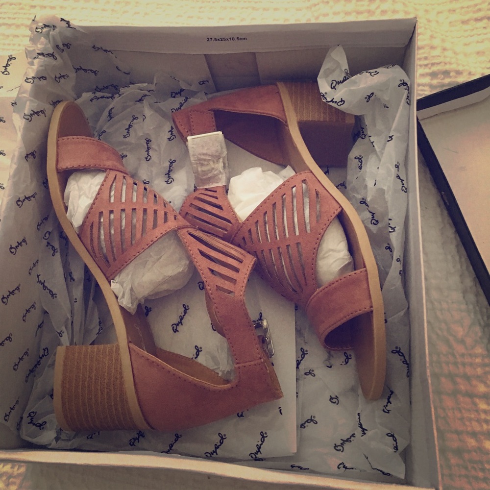 NEW in box pink sandal booties!